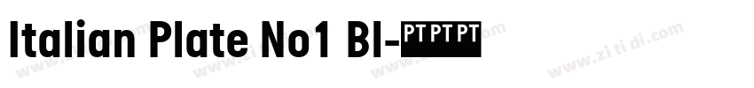 Italian Plate No1 Bl字体转换 Italian Plate No1 Bl字体转换